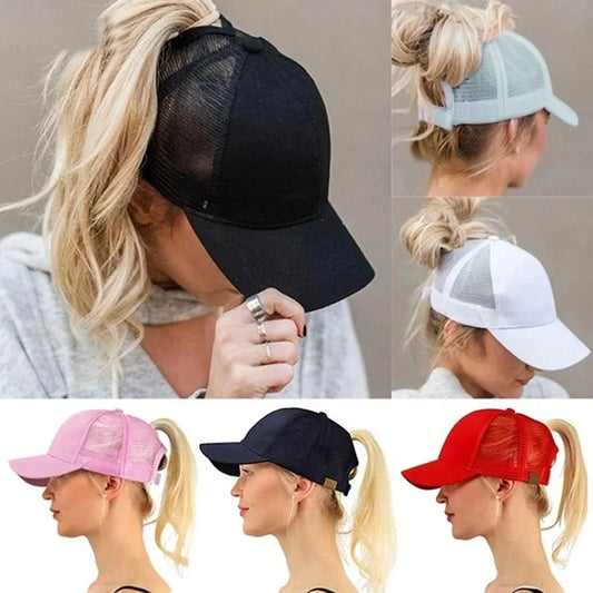 peek a boo ponytail baseball hat