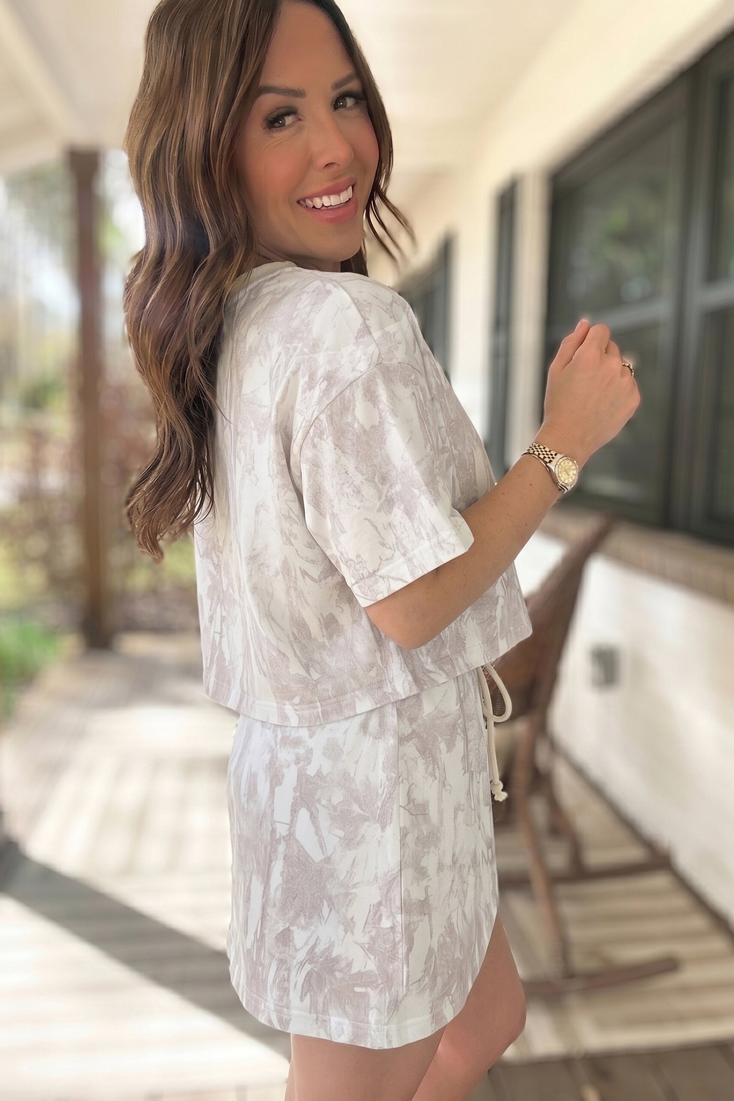 woodland cutie shirt and skirt set