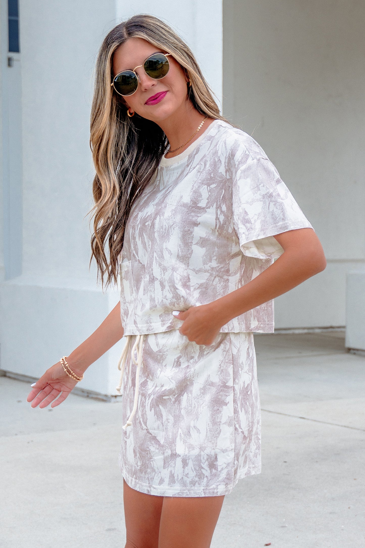 woodland cutie shirt and skirt set
