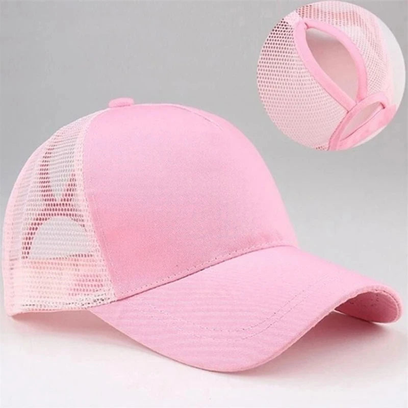 peek a boo ponytail baseball hat