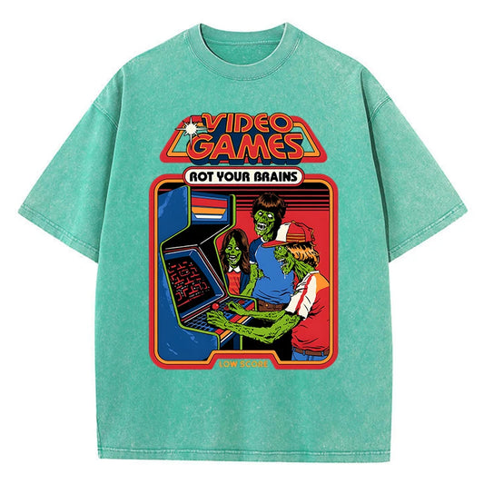 video games rot your brain tee