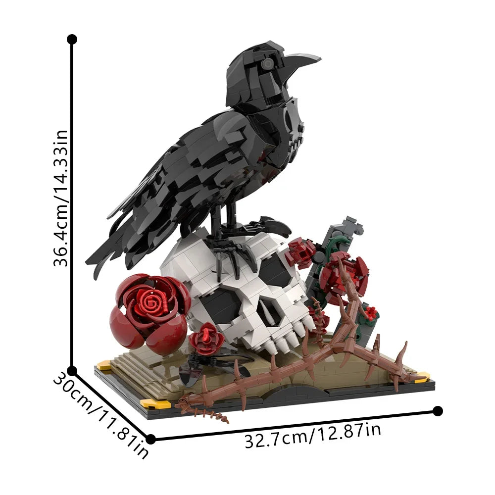 skull and raven building kit