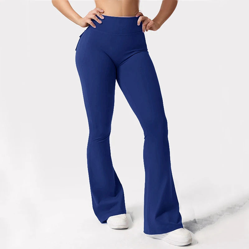 pocket drama flare leggings
