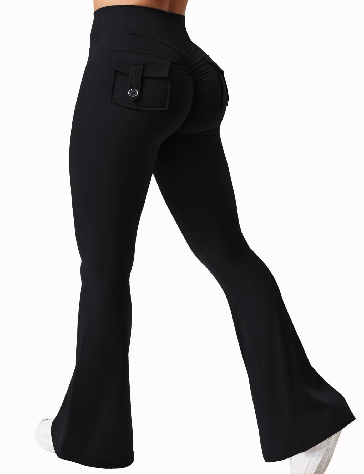 pocket drama flare leggings