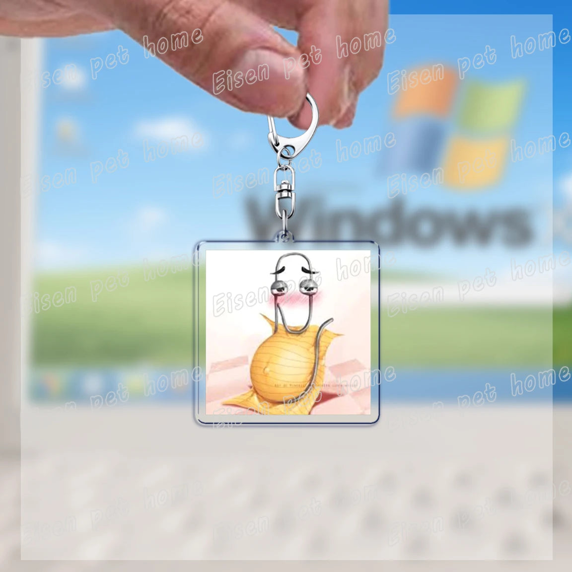 funny paperclip keychains