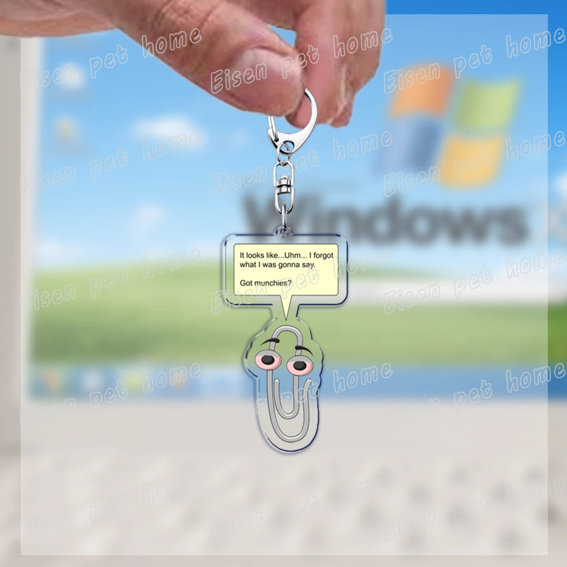 funny paperclip keychains
