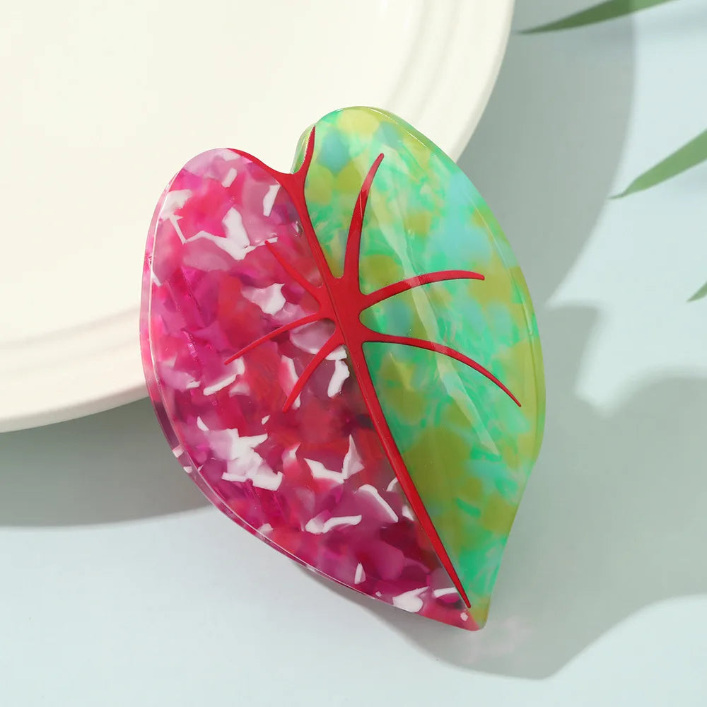 tropical girl claw clips
