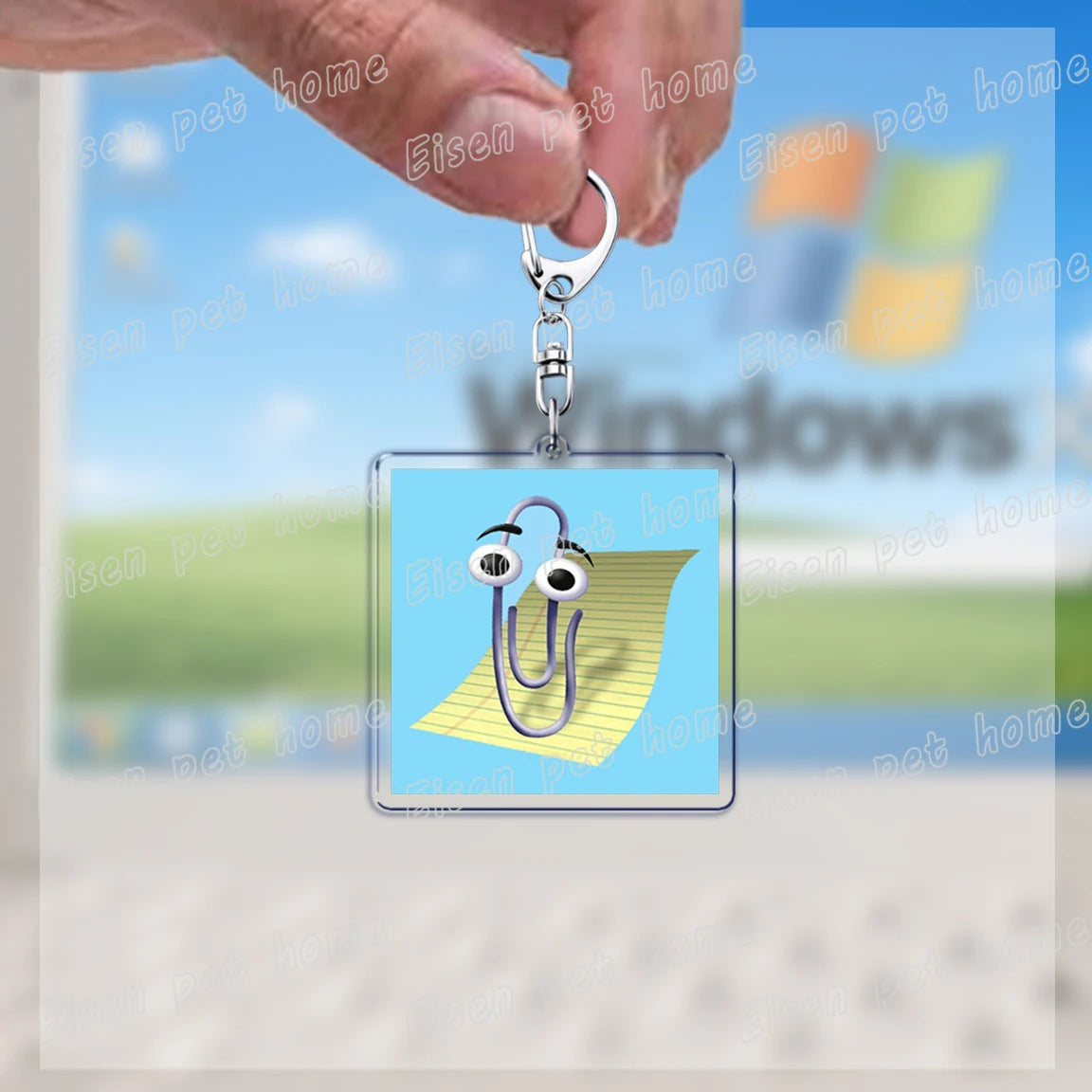 funny paperclip keychains