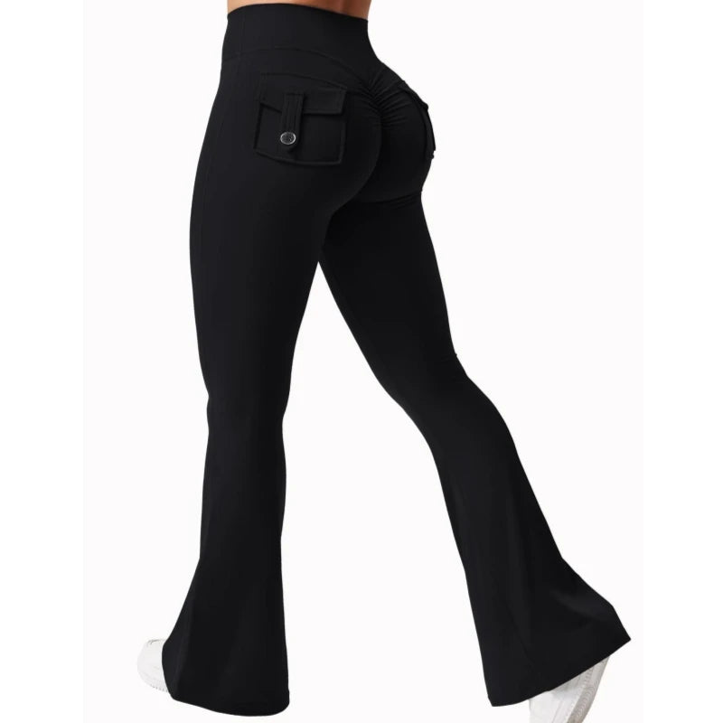 pocket drama flare leggings