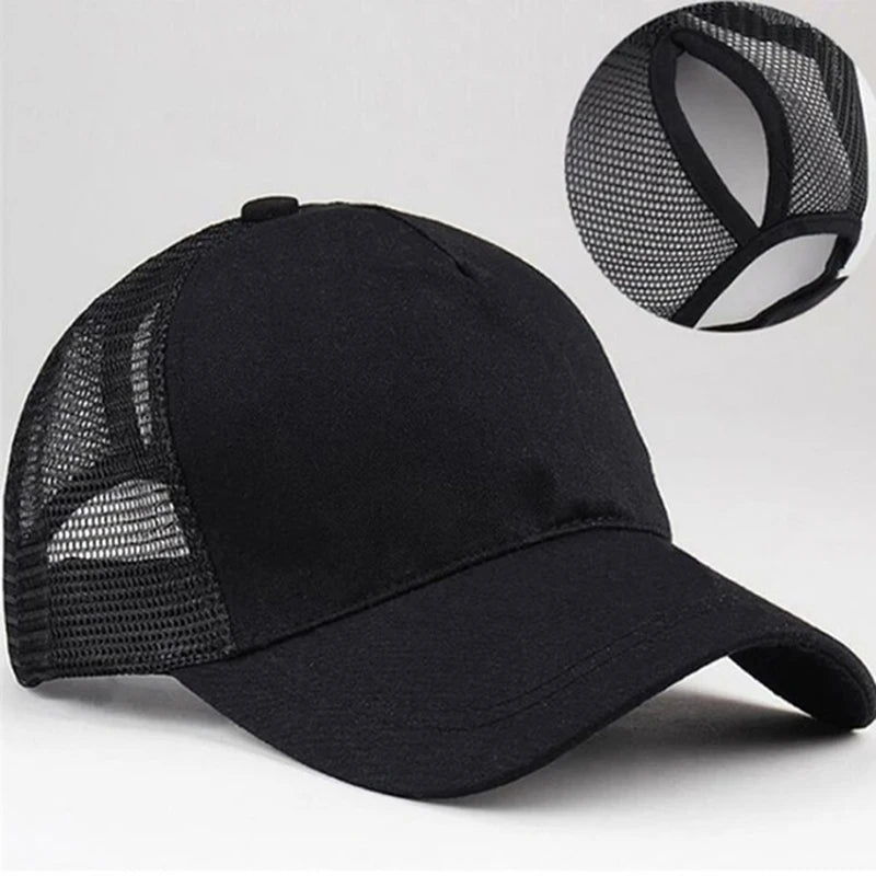 peek a boo ponytail baseball hat