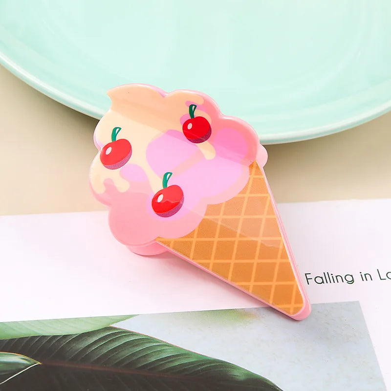boba & snacks claw clips