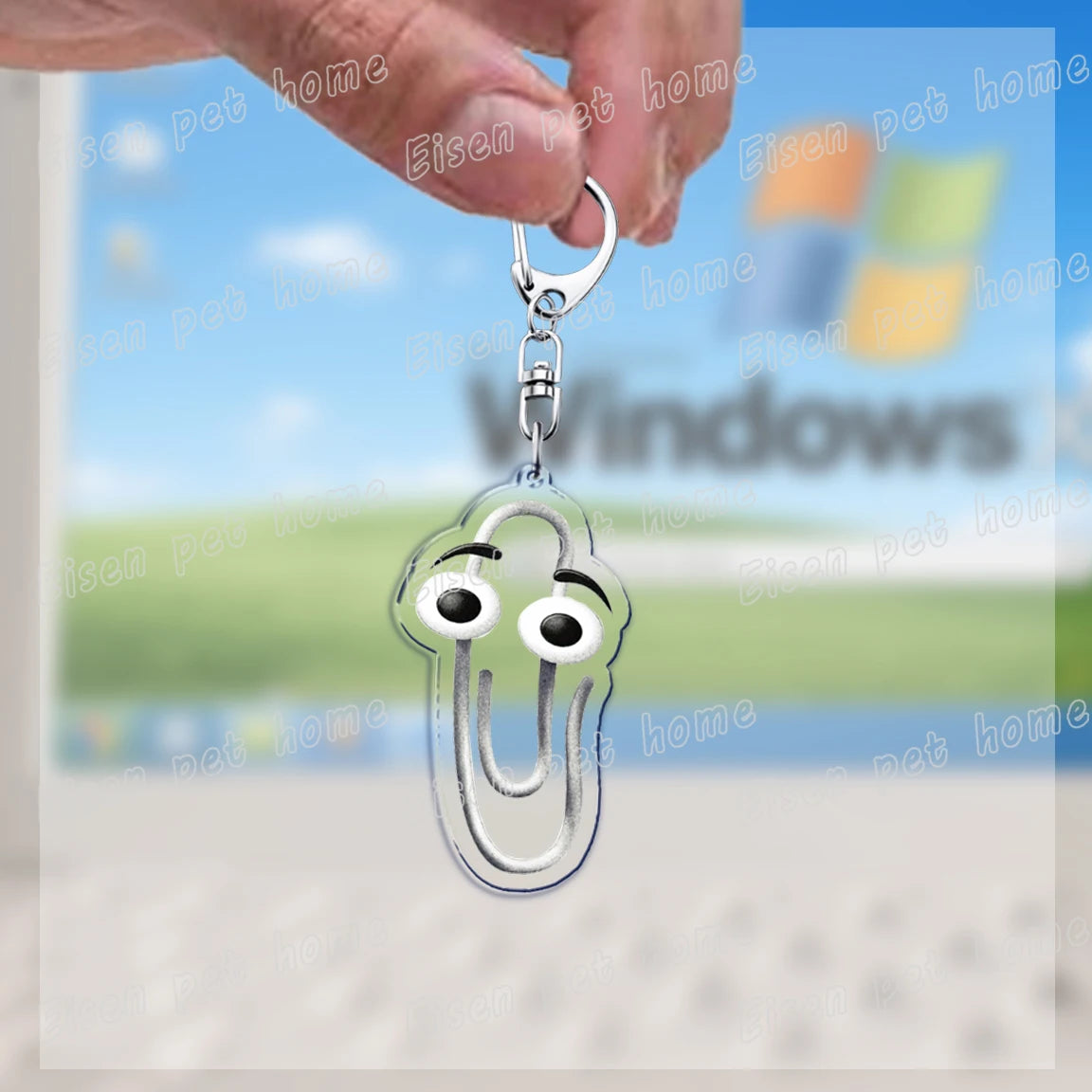 funny paperclip keychains