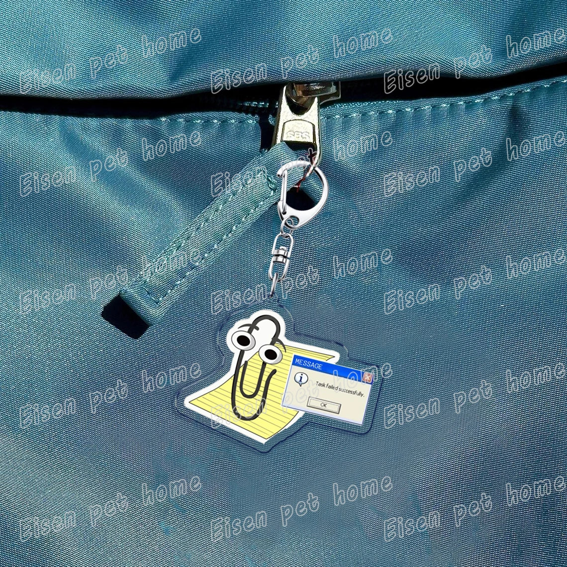 funny paperclip keychains
