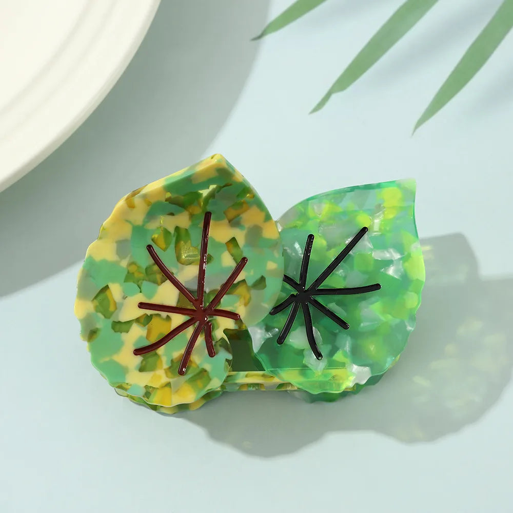 tropical girl claw clips