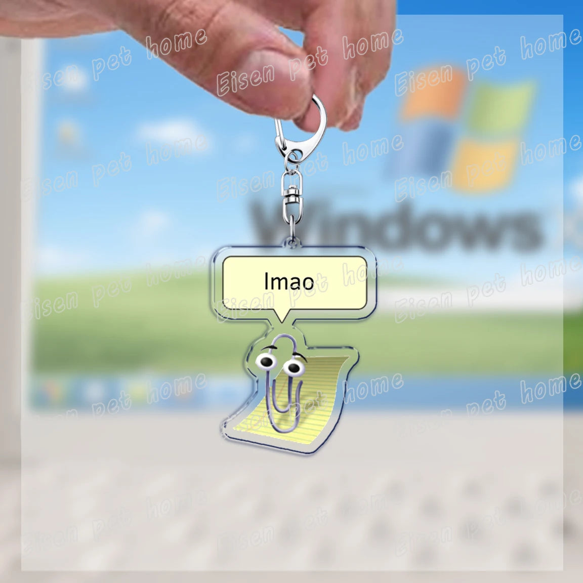 funny paperclip keychains
