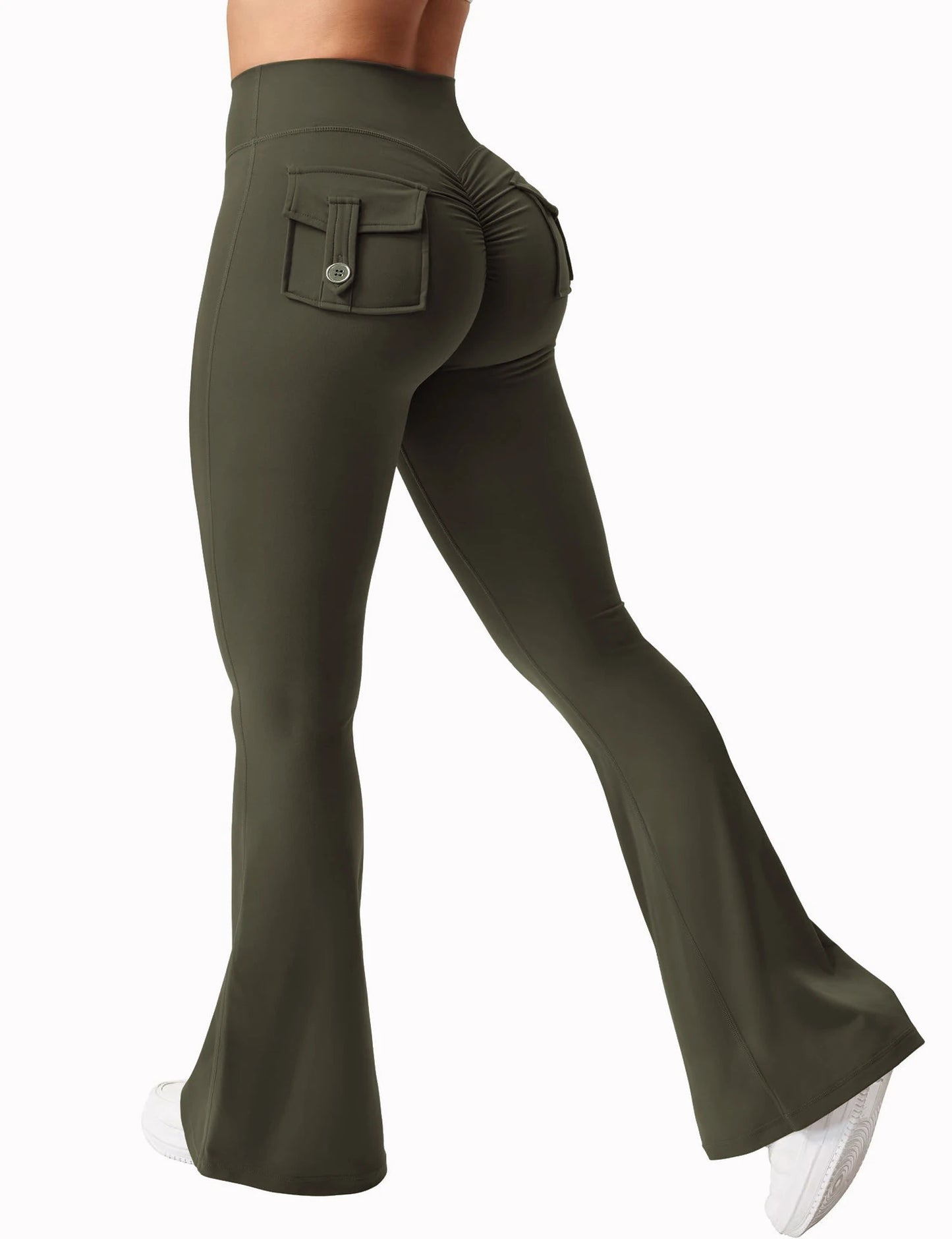 pocket drama flare leggings