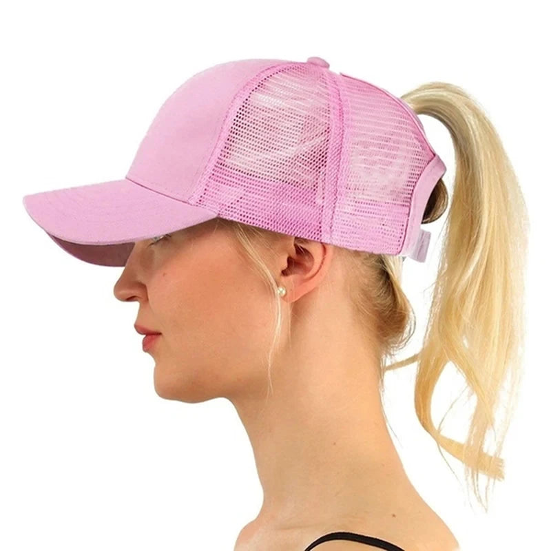 peek a boo ponytail baseball hat