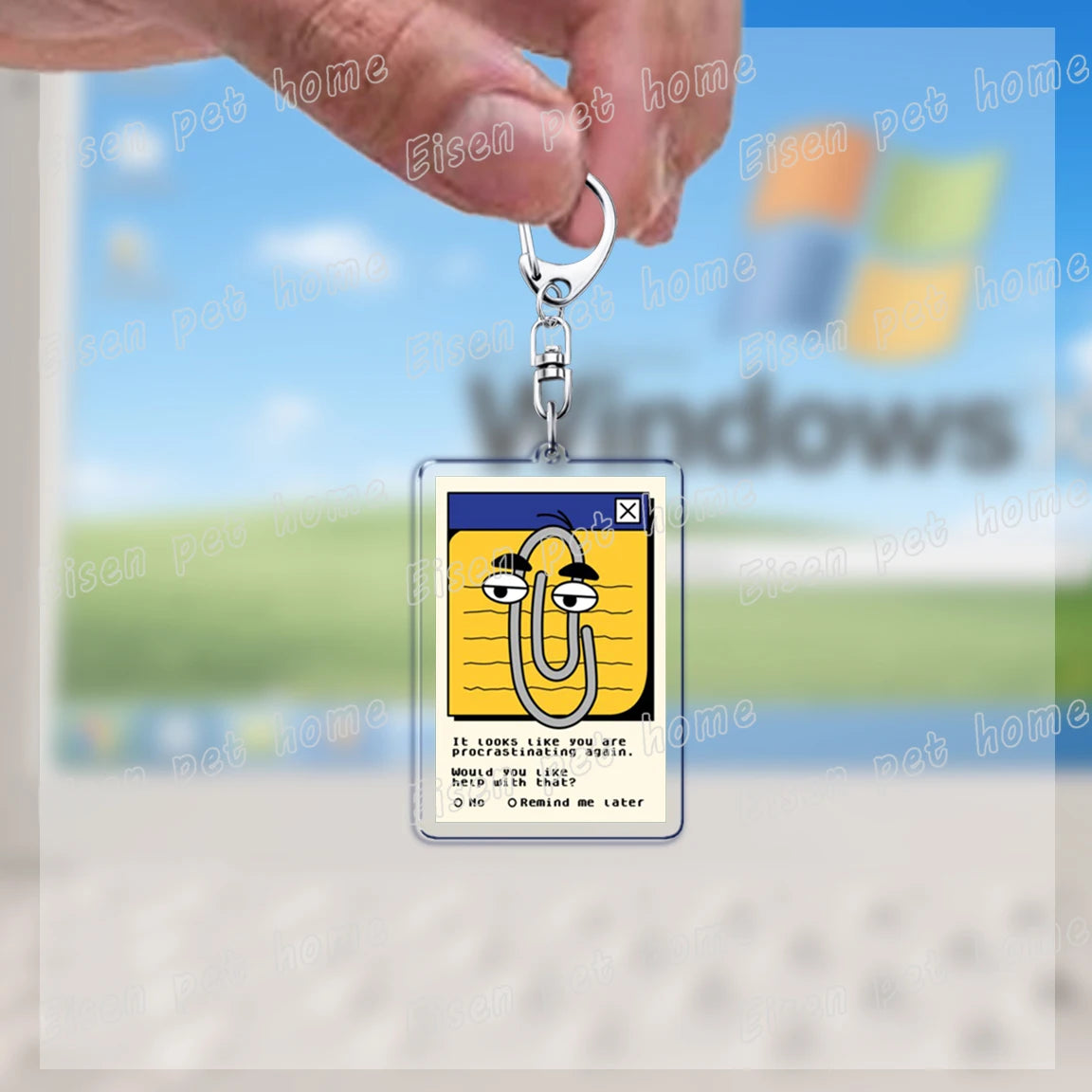 funny paperclip keychains