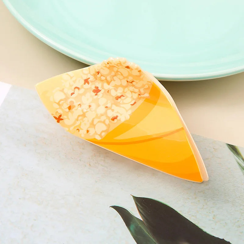 boba & snacks claw clips