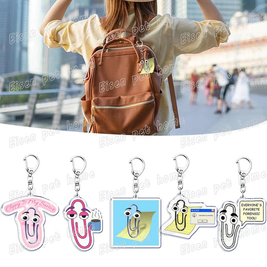 funny paperclip keychains