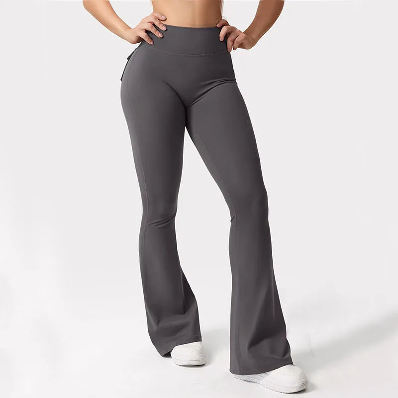 pocket drama flare leggings