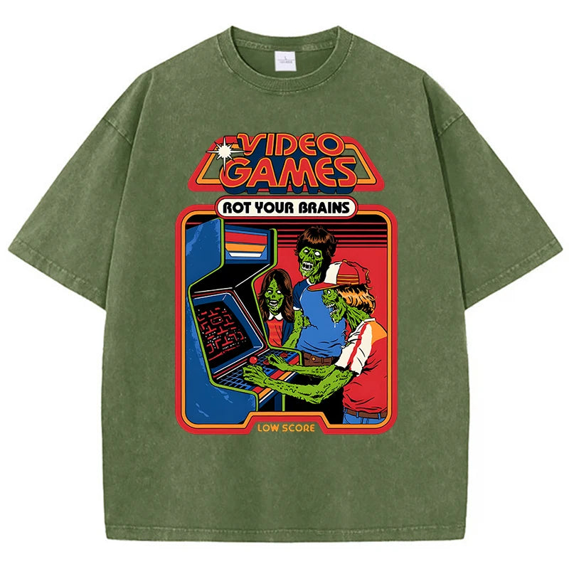 video games rot your brain tee