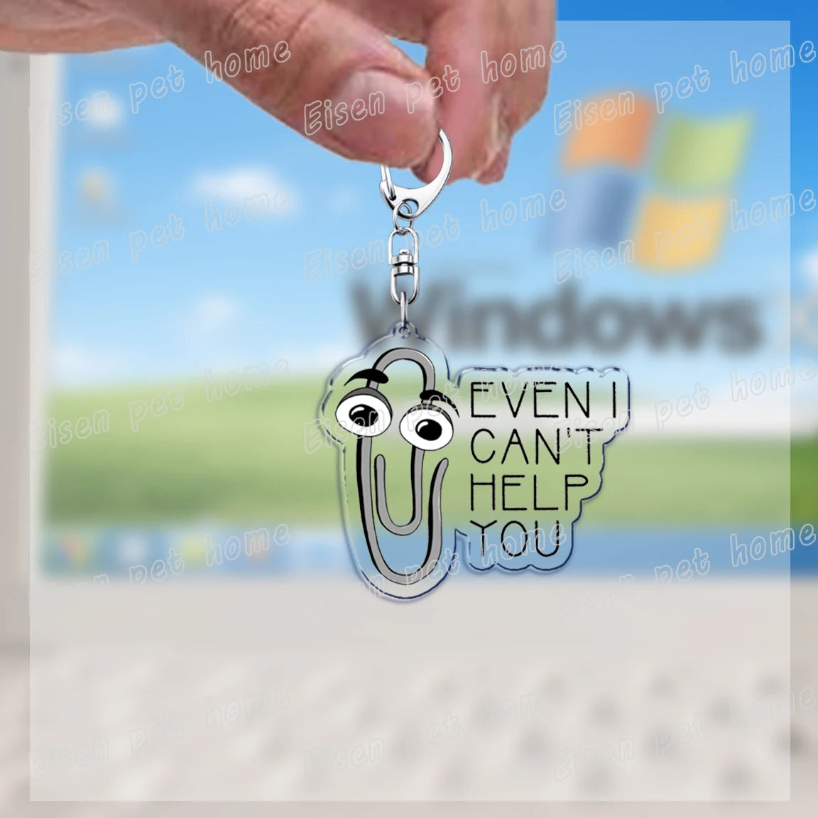 funny paperclip keychains