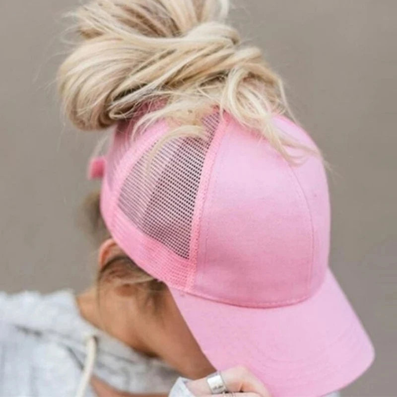 peek a boo ponytail baseball hat