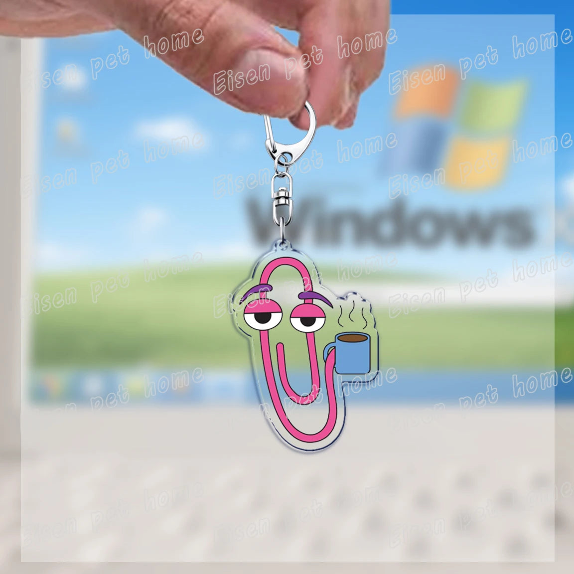 funny paperclip keychains