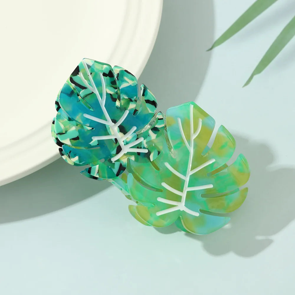tropical girl claw clips