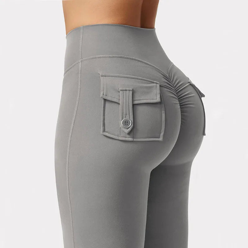 pocket drama flare leggings