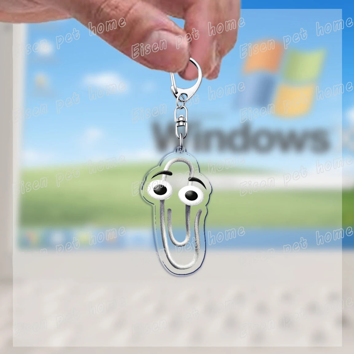 funny paperclip keychains