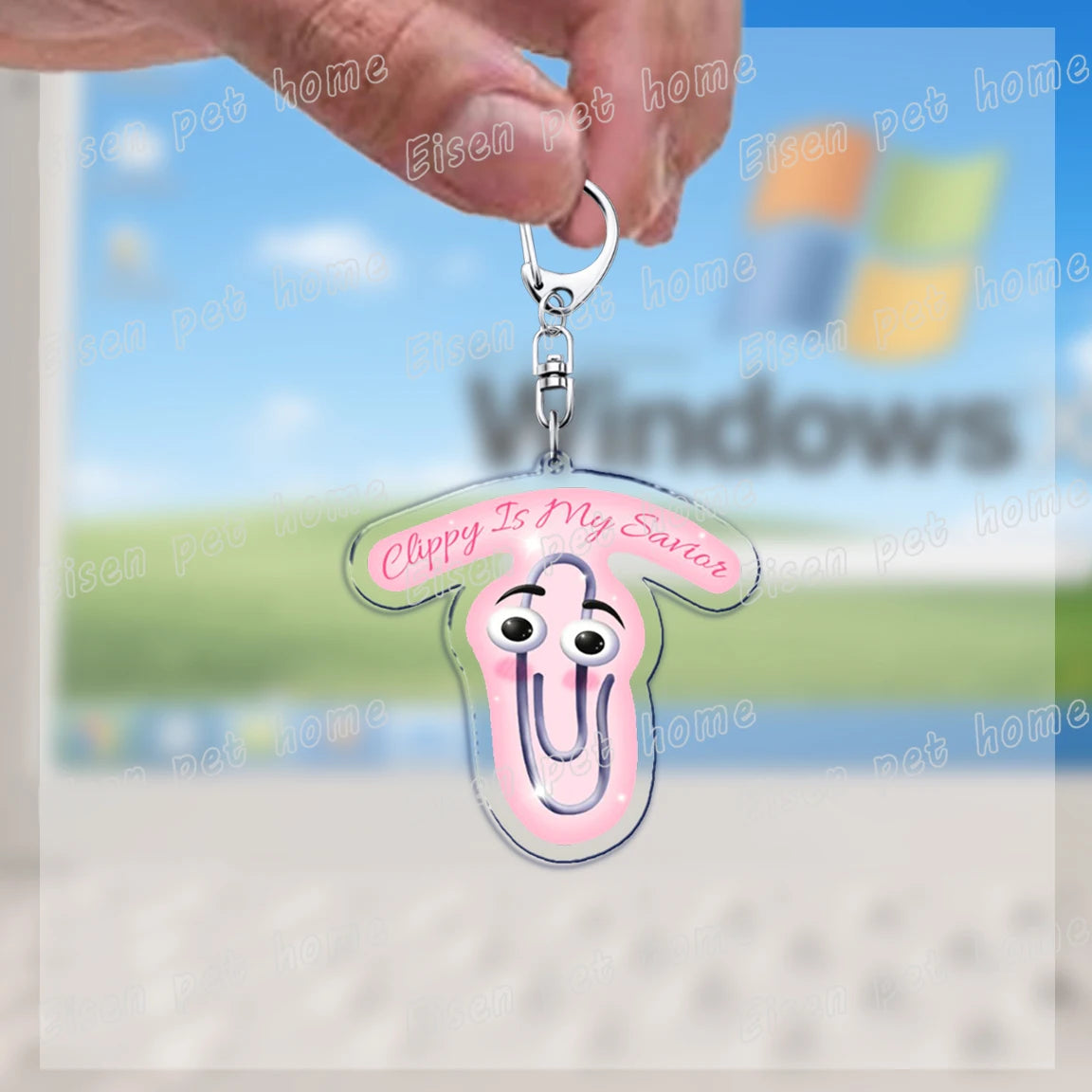 funny paperclip keychains
