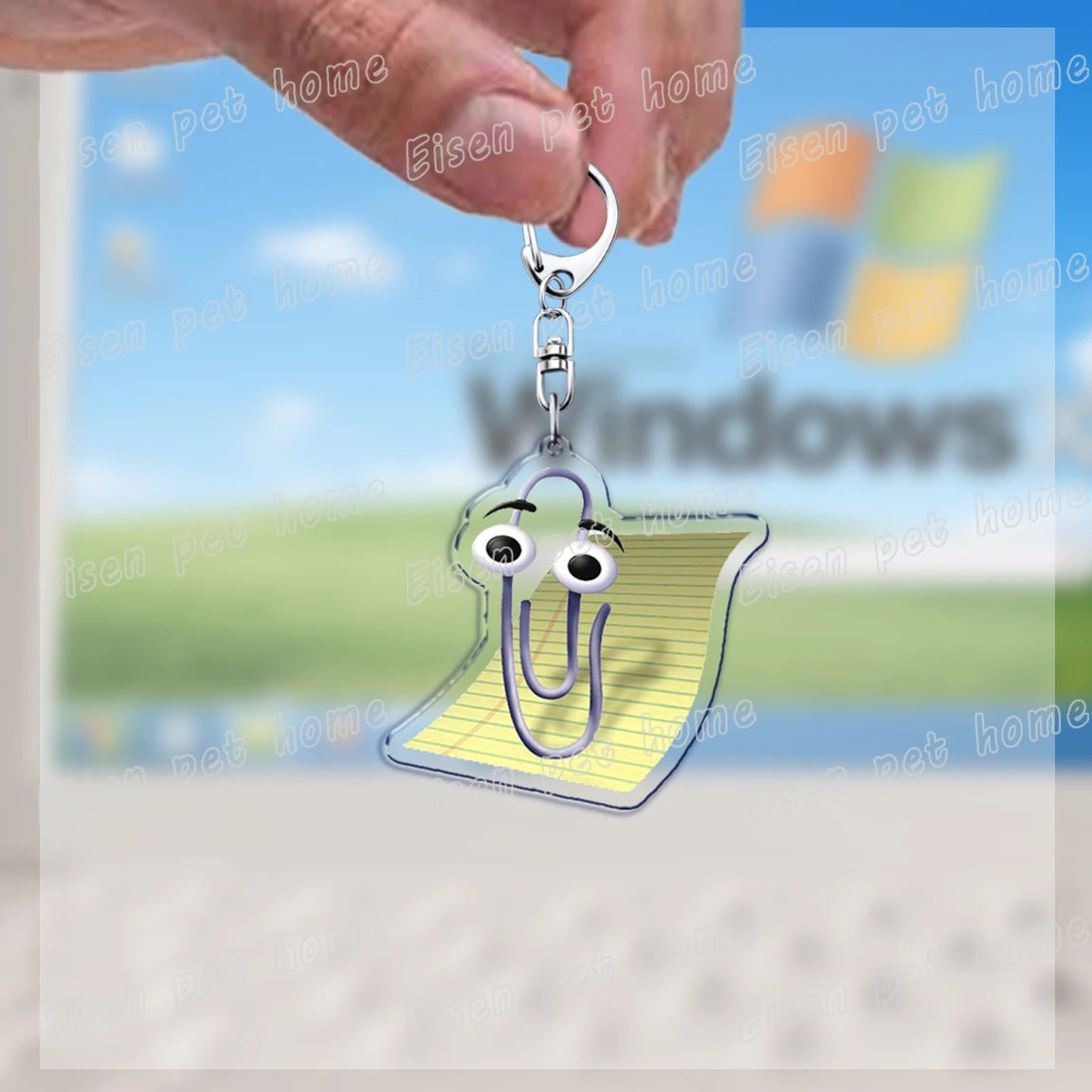 funny paperclip keychains