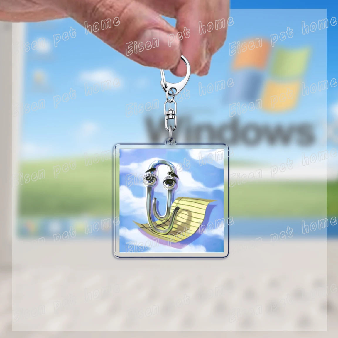 funny paperclip keychains