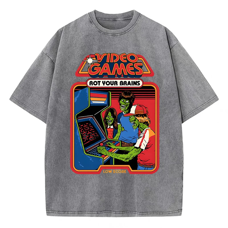 video games rot your brain tee