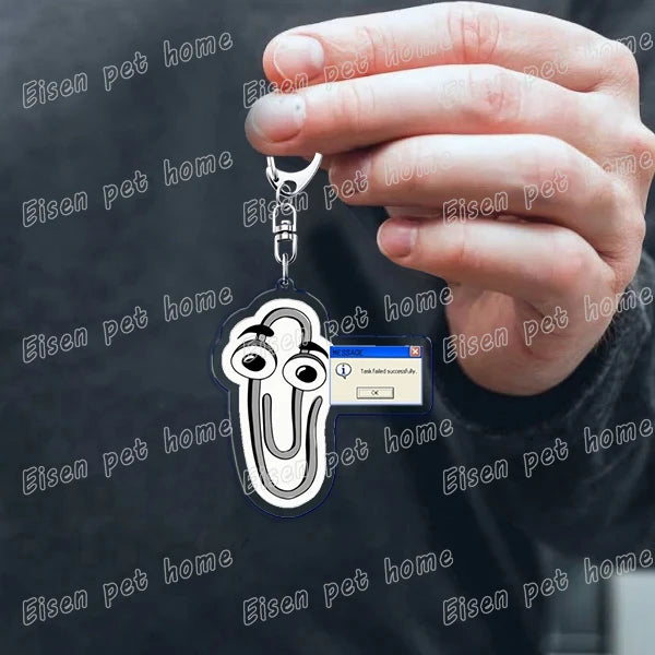 funny paperclip keychains