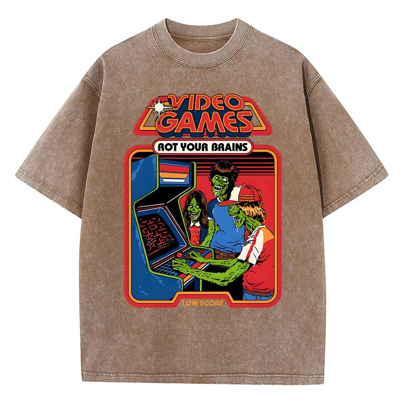 video games rot your brain tee