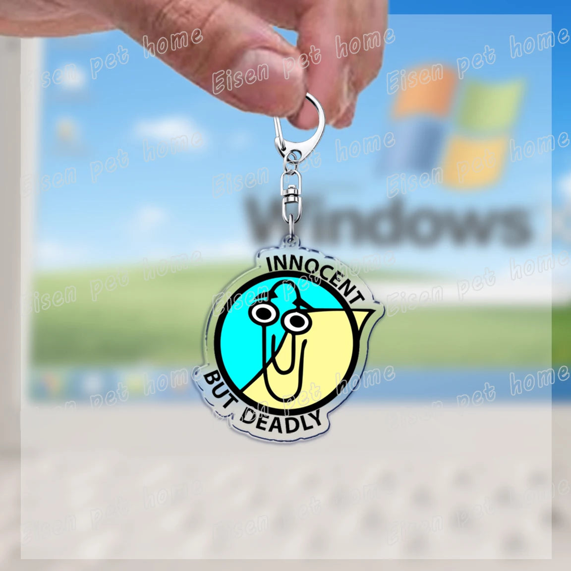 funny paperclip keychains