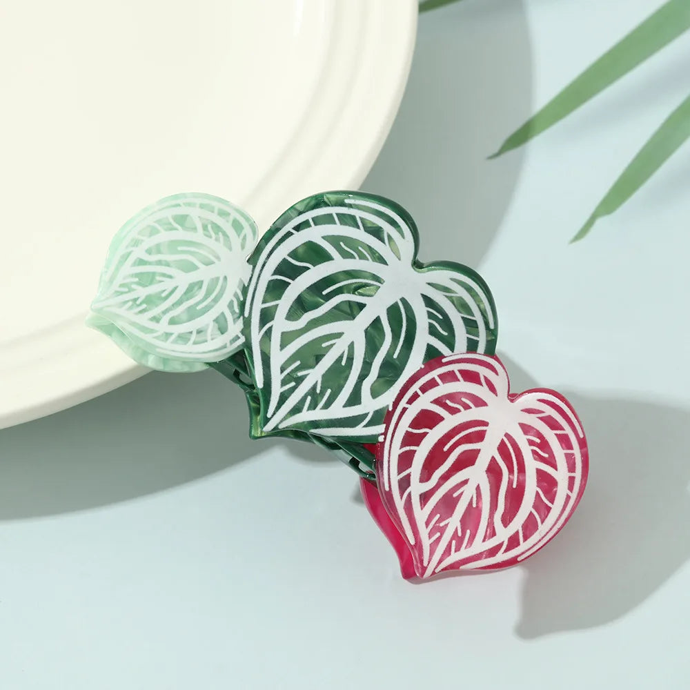 tropical girl claw clips