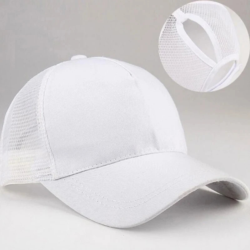 peek a boo ponytail baseball hat