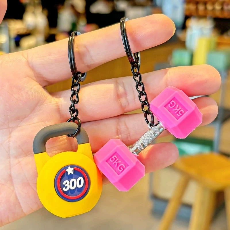 gym rat keychains