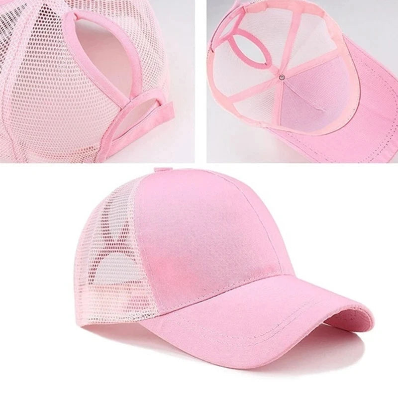 peek a boo ponytail baseball hat