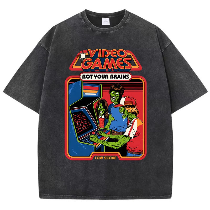 video games rot your brain tee