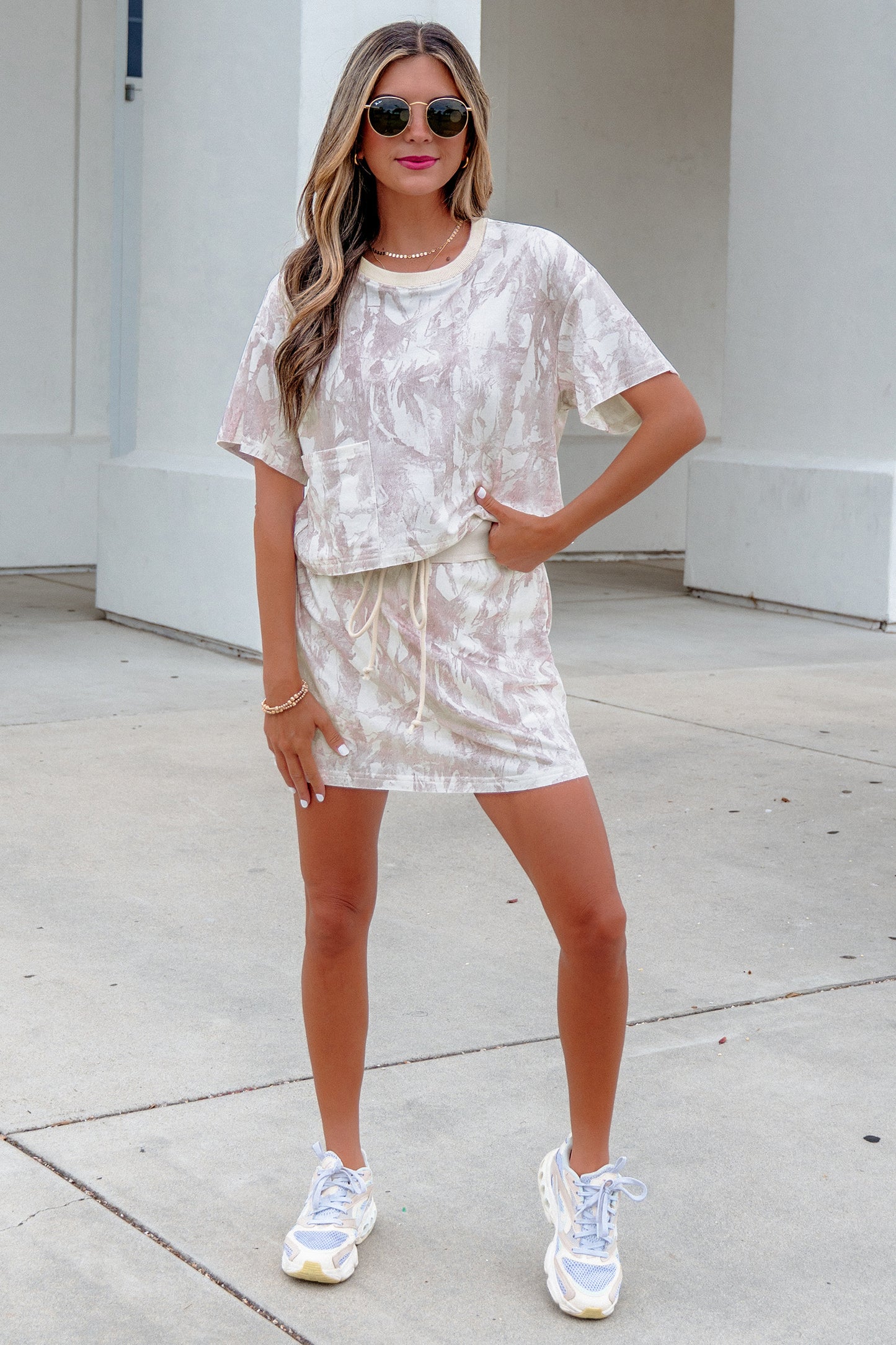woodland cutie shirt and skirt set